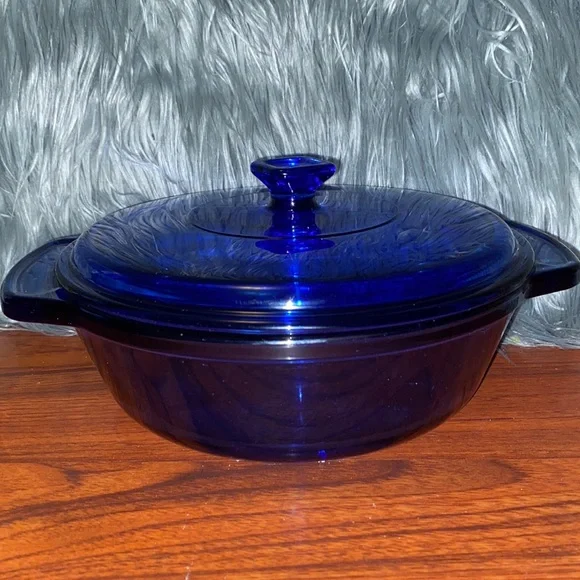 Anchor Hocking Kitchen Vintage Anchor Hocking Cobalt Blue Qt